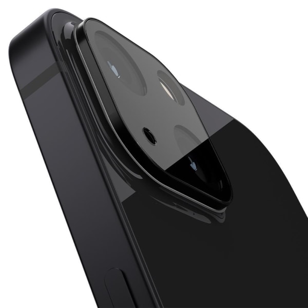 Spigen Optik TR Kameralinsskydd i Härdat Glas 2-Pack iPhone 13 / Svart