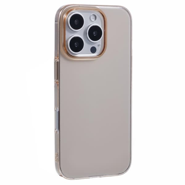 X-LEVEL Mobilskal till iPhone 16 Pro Ultra Slim Hård PC Klar - Guld