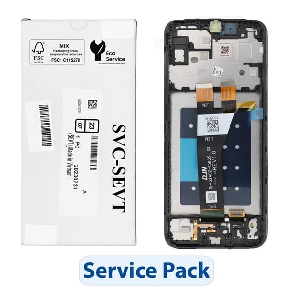 Galaxy A14 5G Skärm med LCD-display Service Pack GH81-23640A Black