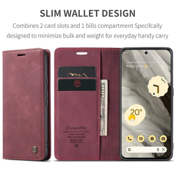 CASEME 013 Series Mobilskal till Google Pixel 8 Magnetisk Röd