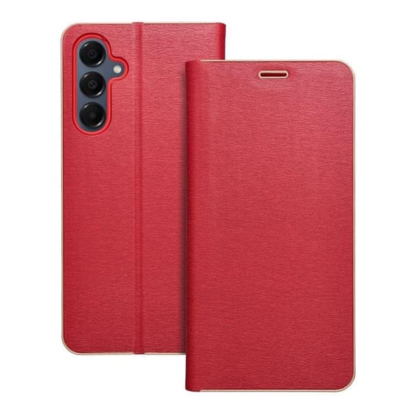 Galaxy A16 5G Pung Etui Luna Guld - Rød Röd