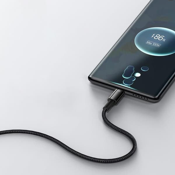 Baseus Tungsten USB-A til USB-C Kabel 100W 1m - Sort Black