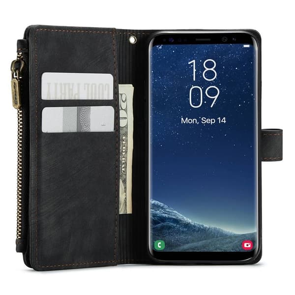CASEME C30 Plånboksfodral för Samsung Galaxy S20 - Svart Konstläder