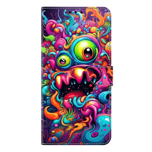 Samsung Galaxy S26 Plånboksfodral Ställ Konstläder Mönster Graffiti Qilin