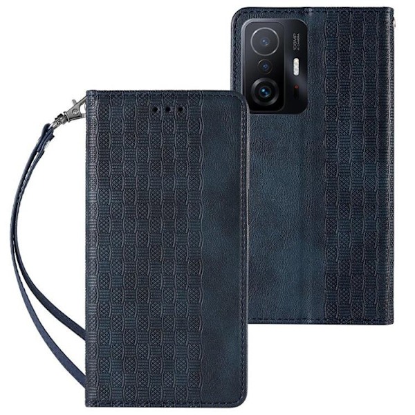 Galaxy A12 (2020/2021) Pungetui Magnet Strap - Blå Blå