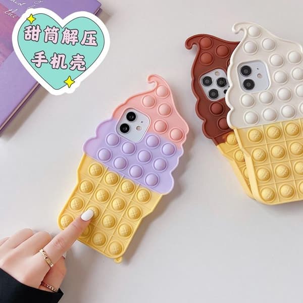 Ice Cream Taske til iPhone 11 - Lyserød/Lilla Rosa