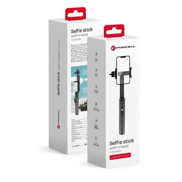 Forcell  Selfie Stick Tripod Bluetooth F-Grip - Svart Svart