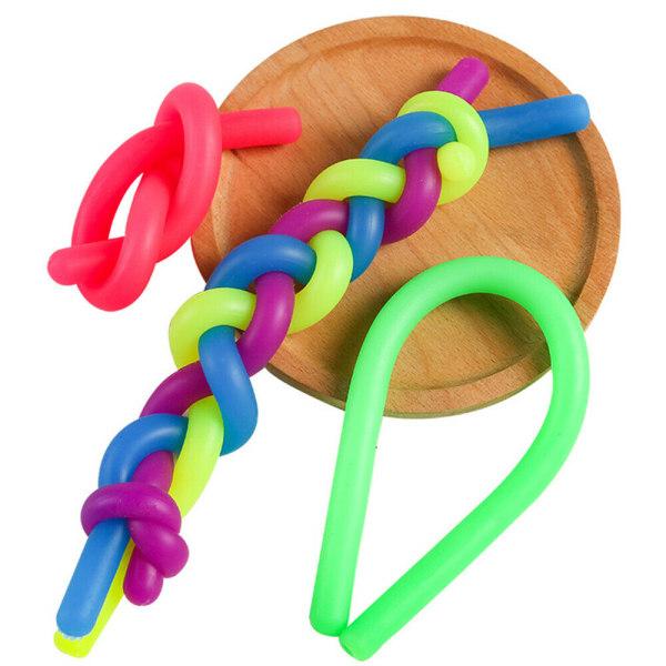 Monkey Noodles Sensory Fidget Toy - Sekalaiset värit 6 st