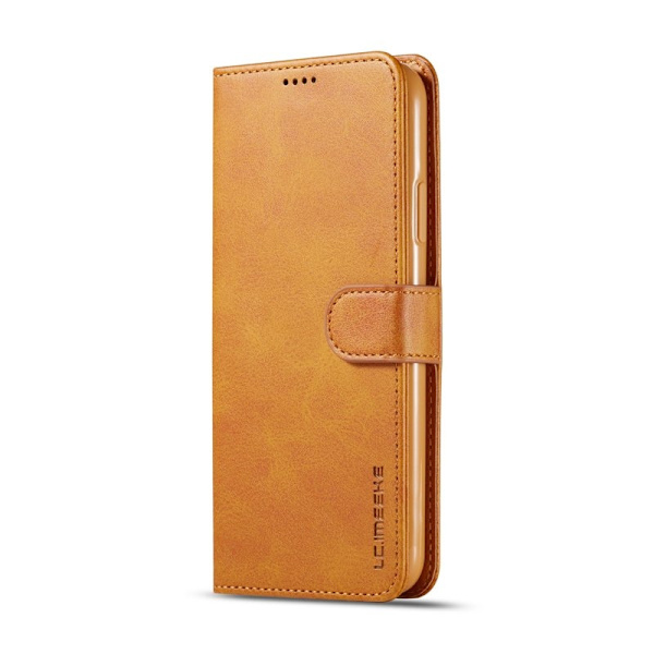 LC.IMEEKE iPhone 11 Pro Max Plånboksfodral Konstläder - Brun