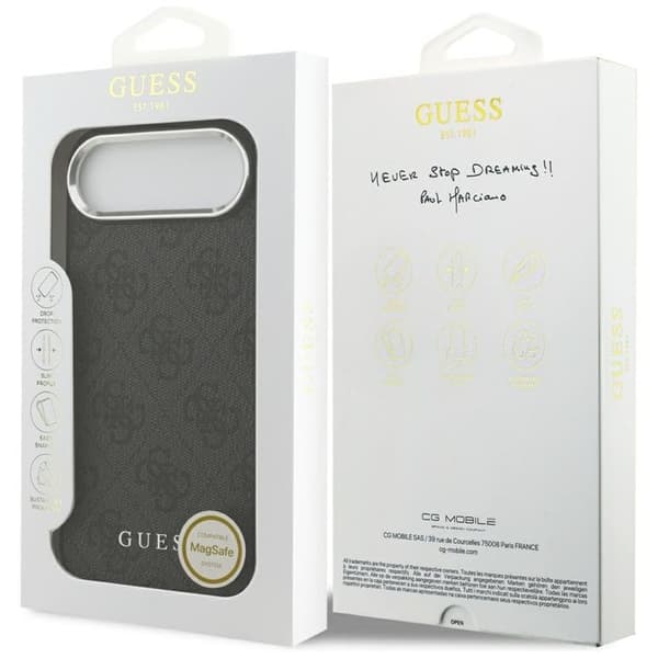 Guess Telefontaske til iPhone Air MagSafe 4G Classic Logo - Sort Svart