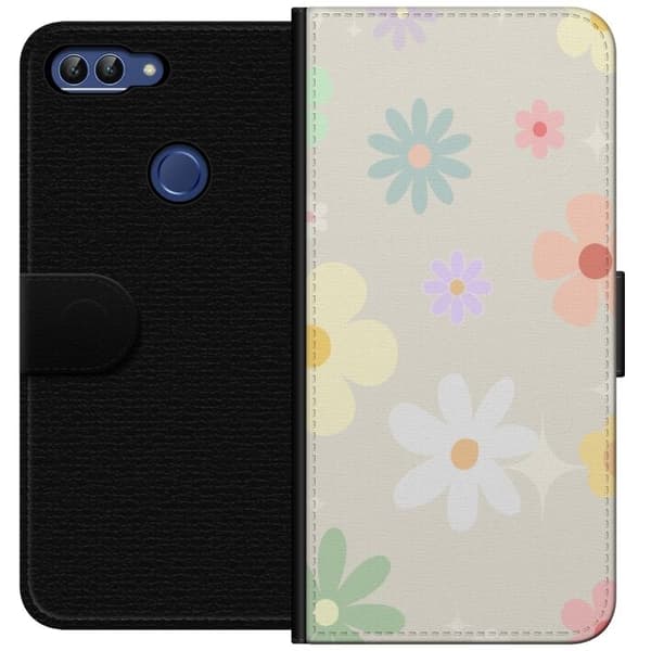 Pung etui til Huawei P smart med falmende blomster