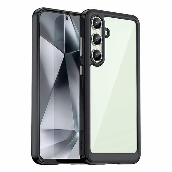 Mobilskal till Galaxy S24 FE Outer Space med Ram - Svart Black