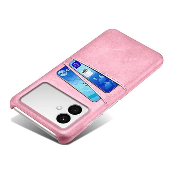 Mobilskal till Samsung Galaxy S26 Edge PU Läder + Hård PC - Roséguld