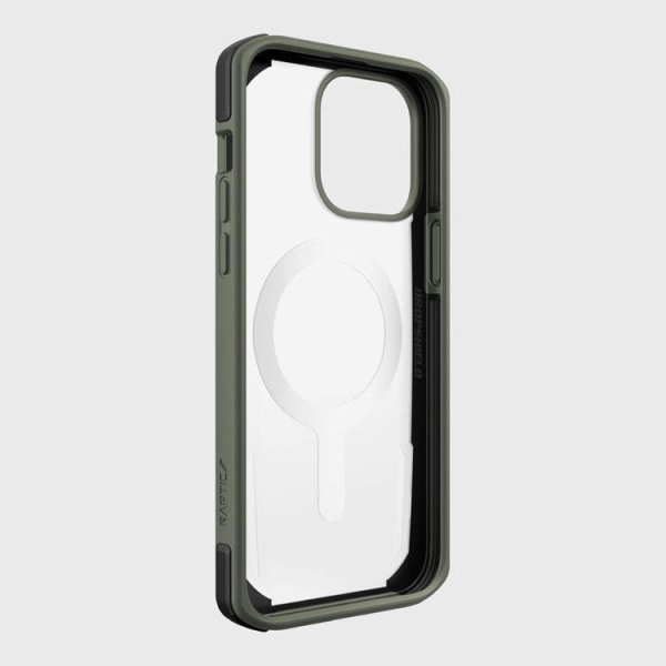 Raptic iPhone 14 Pro Case Magsafe Secure Armored - vihreä