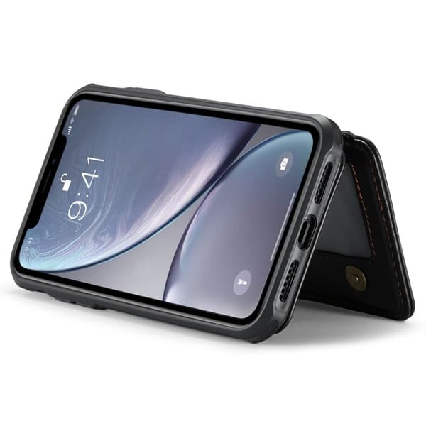 JEEHOOD J05 Mobilskal till iPhone XR Läder MobilSvart