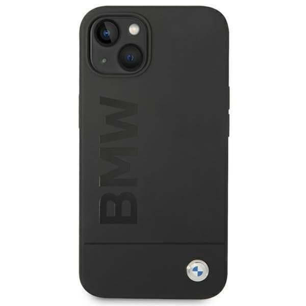 BMW iPhone 14 Plus Skal Magsafe Silicone Signature Logo - Sort Black