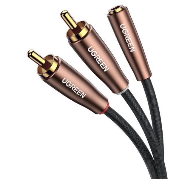 Ugreen Audio-kaapeli 3,5 mm Mini Jack 5m - Ruskea Brown