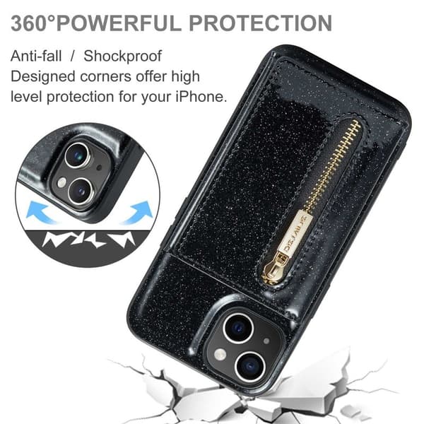 DG.MING M3 Series Mobilskal till iPhone 14 Plus 2-i-1 Magnetisk Svart