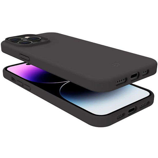 Celly iPhone 15 Pro Max Mobilskal Planet Soft TPU - Svart Svart