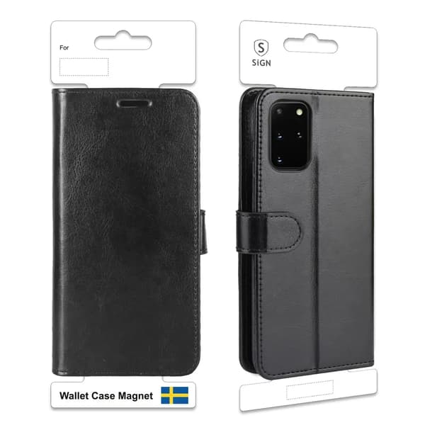 SiGN Pungetui til Galaxy S20 - Sort Svart