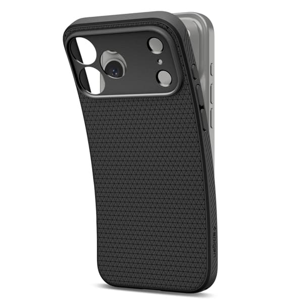 Spigen Telefontaske til Apple iPhone 17 Pro Max Liquid Air - Mat Sort Svart