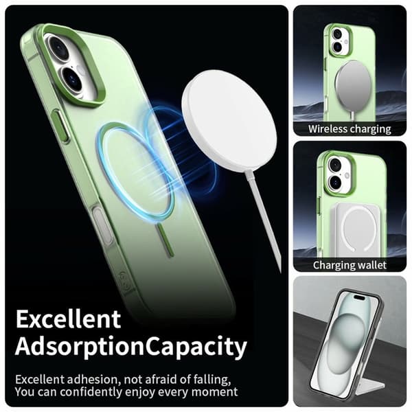 Mobilskal till iPhone 17 MagSafe Candy Color - Grön Grön