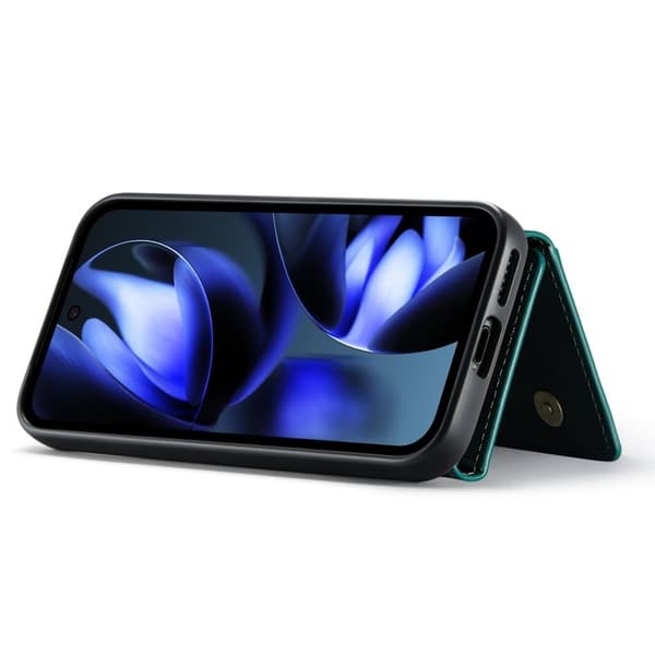 DG.MING M1 Series Mobilskal till Google Pixel 9a Kickstand PU Grön