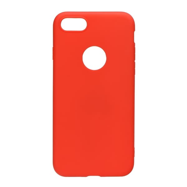 Forcell Blødt Silikon Mat Cover til iPhone 7 Rød Röd