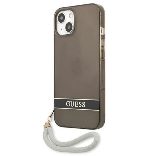 Guess iPhone 13 mini Skal Translucent Stap - Svart