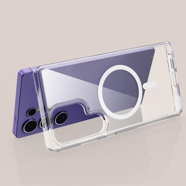 Tech-Protect Mobilskal till Galaxy S25 Ultra Magsafe Flexair Hybrid - Clear Transparent