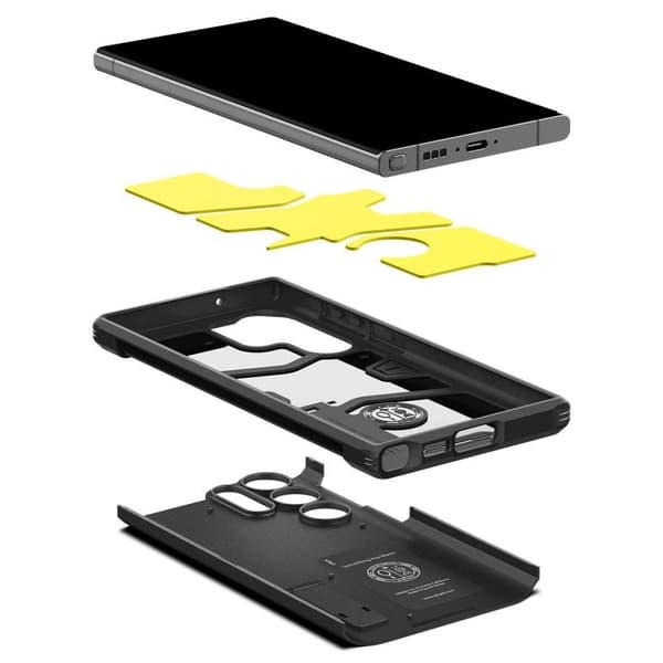 Spigen Galaxy S23 Ultra Skal Tough Armor - Sort Svart