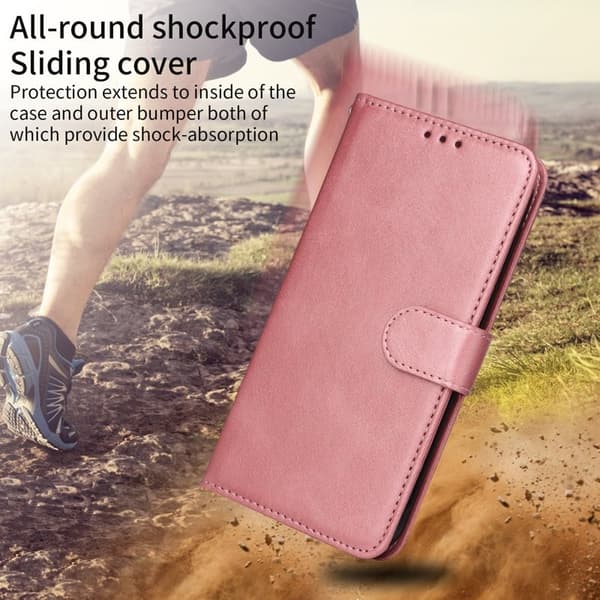Samsung Galaxy S26 / S26 Pro Plånboksfodral Konstläder Folio Flip - Rosa