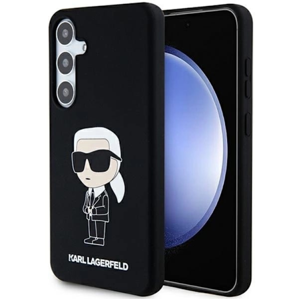 Karl Lagerfeld Galaxy S24 Plus Mobilskal Silikon Ikonik - Svart Svart