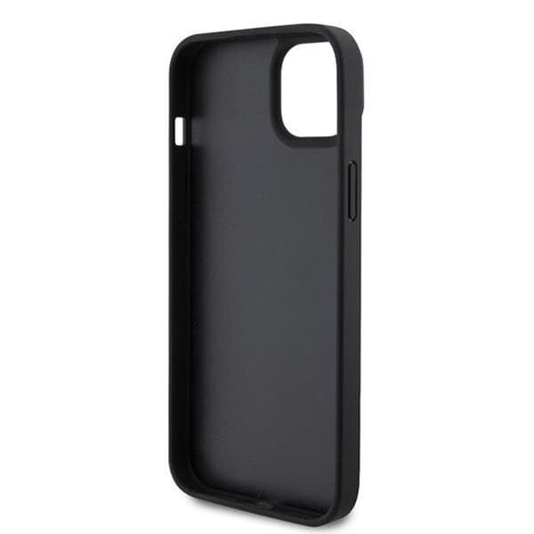 Guess iPhone 15 Mobilskal Crossbody 4G Metal Logo - Sort Black