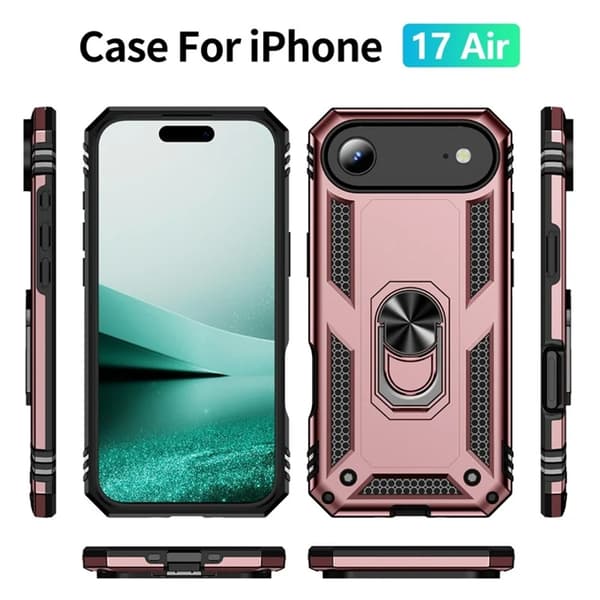 Mobilskal till iPhone Air med Kickstand - Roséguld Roséguld