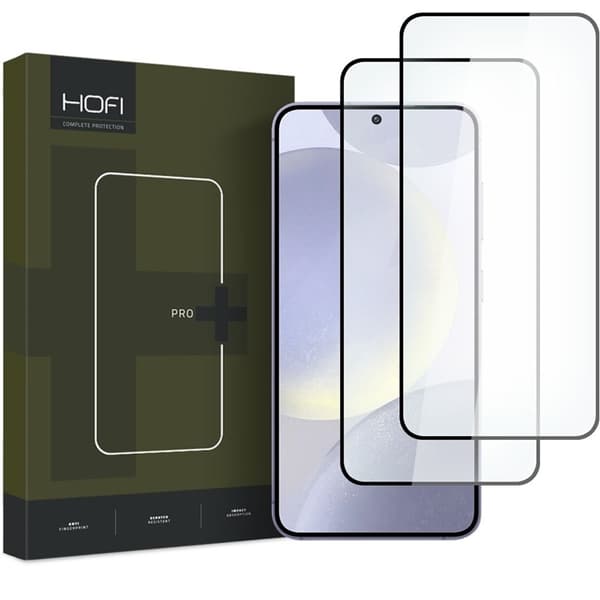 Hofi [2-Pack] Galaxy S24 Skärmskydd i Härdat Glas Pro Plus - Svart Svart