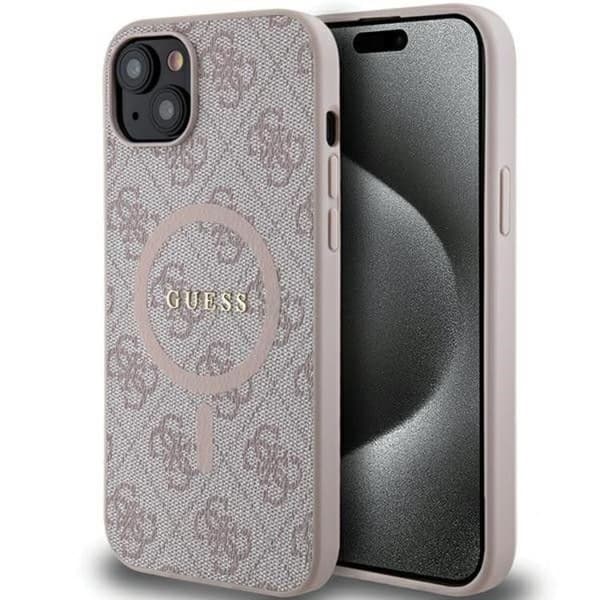 Guess Mobilskal till iPhone 14 Magsafe Classic Rosa