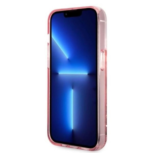 Karl Lagerfeld iPhone 14 Pro Max Skal Glitter Choupette Head - Rosa