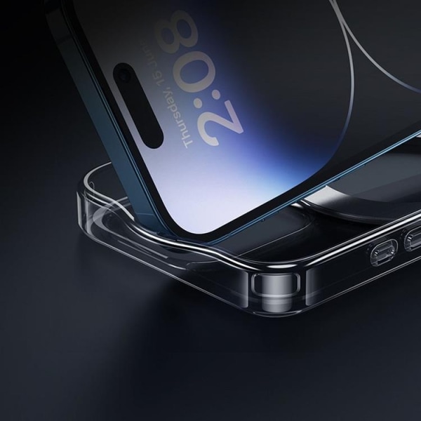 Hoco iPhone 15 Plus Mobile Case Magsafe Sormusteline - Musta