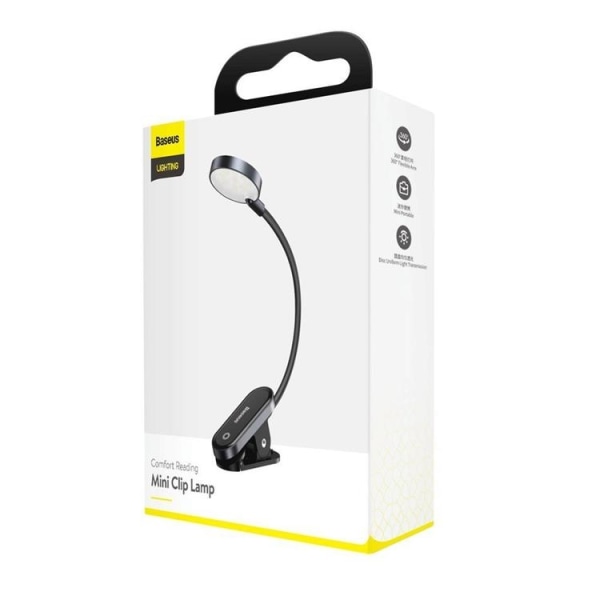 Baseus Mini LED Lampa Med Clip - Grå