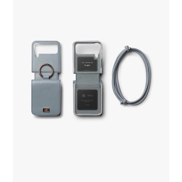 Ringke Galaxy Z Flip 4 Plånboksfodral Signature Kortficka - Ash
