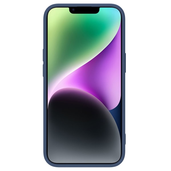 Nillkin iPhone 14 Plus Skal CamShield Silky Silicone - Blå