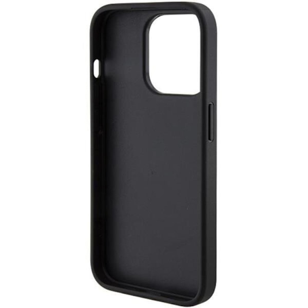 Guess Mobilskal till iPhone 15 Pro Max Grip Stand Triangle Strass Black