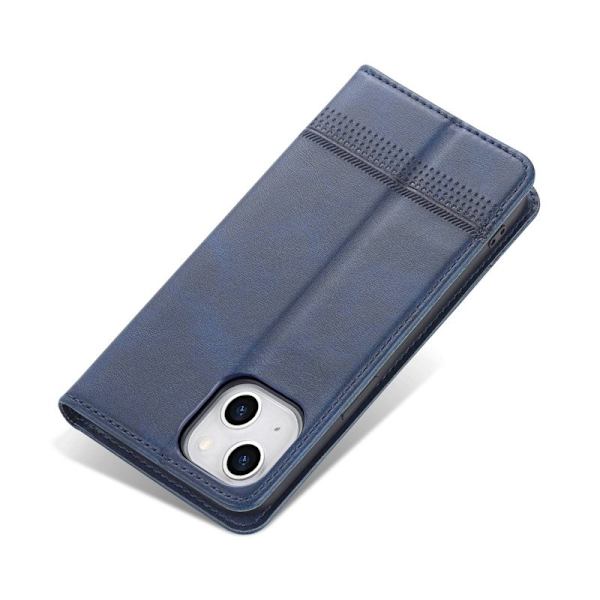 AZNS iPhone 14 Plus Plånboksfodral Konstläder - Drop-proof - Blå