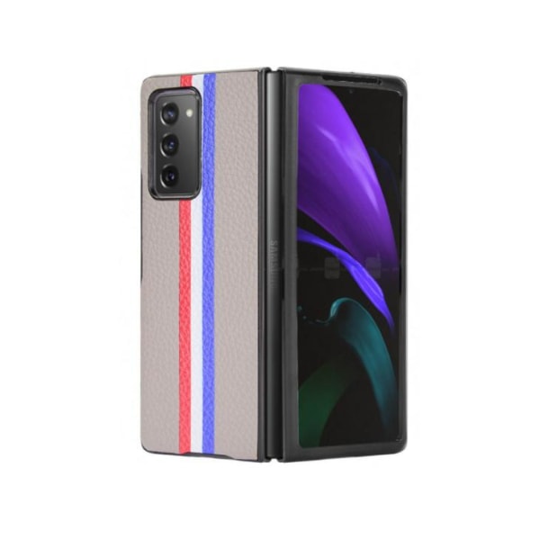 Stripes kova muovikotelo Samsung Galaxy Z Fold 2 - harmaa Grey