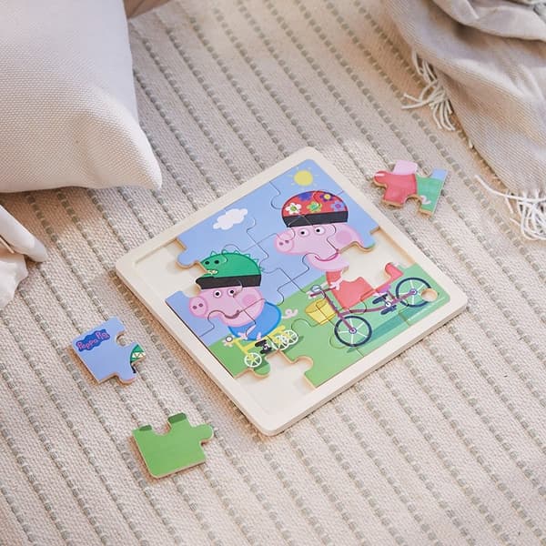 PEPPA PIG Puzzle Wooden  Bicycling 16pcs