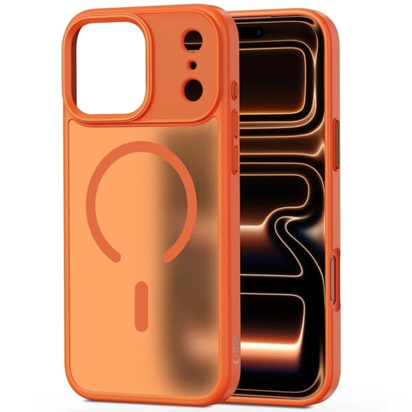 Tech-Protect telefontaske til iPhone 17 Pro Max Magsafe Matte - Kosmisk Orange Orange