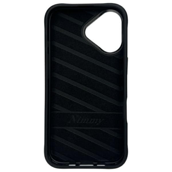 Nimmy Telefontaske til iPhone 16 Cool & Cute 2.0 Dog - Sort Black