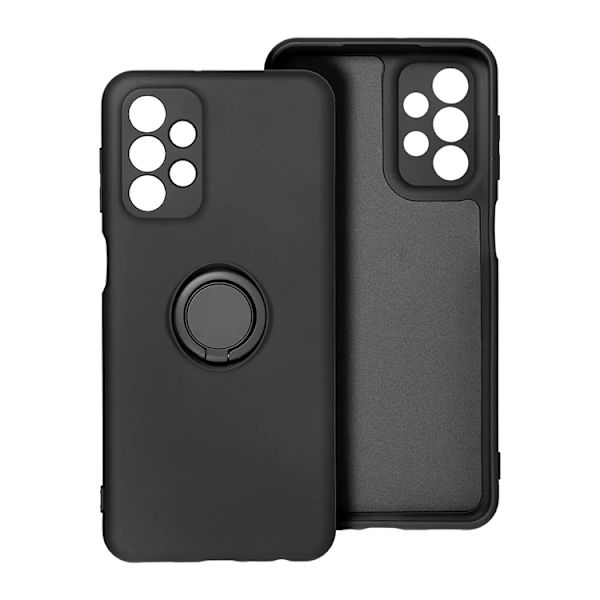 Telefontaske til Galaxy A26 5G silikone ring - sort