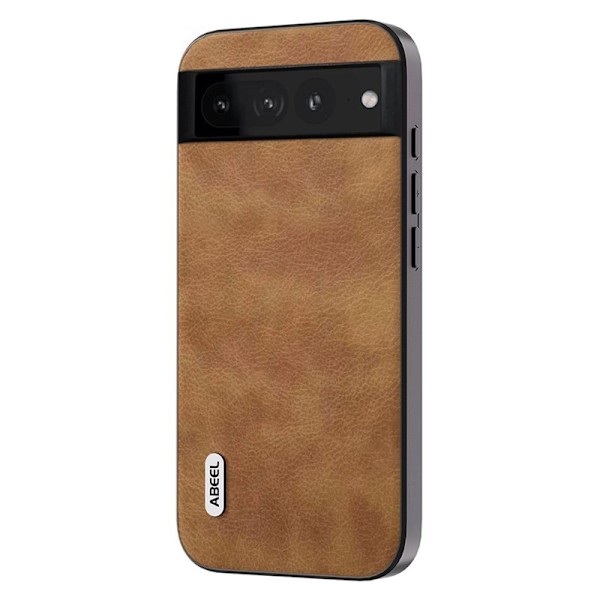 ABEEL Mobilskal till Google Pixel 8 Pro Shockproof Retro PU Läder Brun